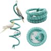 78.7 Inches Bird Spiral Rope Perch, Bird Rope Swing Perch, Bird Cage Stand Pole Accessories, Bird Standing Climbing Toy for Parrot Parakeet Budgies Lovebirds Cockatiels (78.7"/2 M)