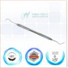 6 Dental Explorer Double Ended Probes 17A/23 for Professional Teeth Cleaning Calculus Plaque & Tartar Remover - Made of Stainless Steel for Oral Care with Knurled Handle, Double Ended Pick