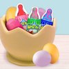 Baby Bottle Pop Easter Candy Party Pack 10 Count Variety Individually Wrapped Lollipops w/ Powdered Sugar Dip In Assorted Fruity Flavors - For Easter Parties, Easter Basket Stuffers & Kids Gifts