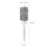 Cricket Ultra Smooth Coconut 1.75” Thermal Ceramic Barrel Hair Brush Anti-Static Heat-Resistant Hairbrush for Blow Drying, Curling and Styling All Hair Types White