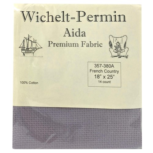 Wichelt Permin Premium AIDA Cross Stitch Fabric 14 Count French Country 18" x 25"