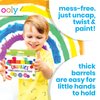 Ooly Chunkies Quick Drying Tempera Paint Sticks for Kids, Classic Colors, Set of 12 Twistable Kids Paint Sticks for Toddlers 2-4 Years, Mess Free Chubby Toddler Paint Sticks [12 Classic Colors]
