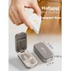 Hafigigi Pill Cutter Splitter for Small or Large Pills with Safety Lock - Accurate and Easy Travel-Friendly Design for Daily Use (Gray)