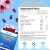 2 Pack Quercetin Gummies with Bromelain, Elderberry, Zinc Vitamin C, 1200 mg Quercetin Supplement Gummies, Echinacea Immune Support for Adults and Kids, Mixed Berry Flavor 120 Cts