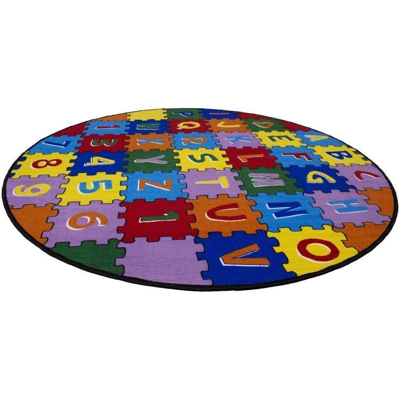 CR Kids Rugs Educational/Playtime Fun Learning Numbers ABC’s Puzzle ...