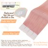 Easyouth Pink Tape in Hair Extensions Human Hair Tape ins Extensions Human Hair Colored Pink Tape in Human Hair Extensions Silky 18Inch 20pcs 40g