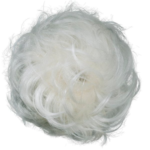 CAISHA 100% HUMAN HAIR Scrunchie Hair Piece Updo Braid Hair Scrunchy Messy Bun Platinum Blonde H312b