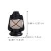Dollhouse Miniature Lantern, 6pcs Mini Kerosene Lamp Light Fairy Garden Figurine Micro Landscape Ornament for Doll Gardening Succulent Patio Plants Pot