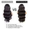 IWISH 220% Density Full 13x6 Body Wave Lace Frontal Wigs Human Hair Virgin Body Wave 24Inch 13x6 HD Transparent Lace Front Wigs 12A Brazilian Human Hair Pre Plucked With Baby Hair