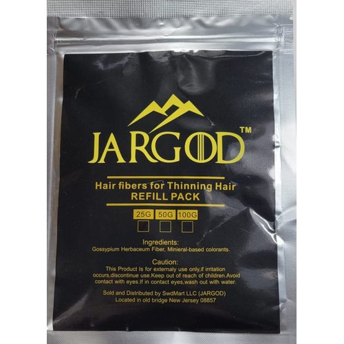 100 Gram Hair Building Fibers - Refill Your Existing Fiber Bottle - Hair Filler Fibers - Hair Loss Concealer For Thinning Hair by JARGOD (Dark Brown)