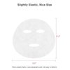 100pcs DIY Facial Mask Sheet, Bulk Pre-cut Facial Sheet Mask Paper Made of Non Woven Fabrics, Disposable Hydrating Face Mask Paper Skincare Salon Home Facial Spa DIY, for Unisex Adult/Teenager