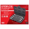 CARBYNE SAE Extra Long Hex (Allen) Bit Socket Set - 7 Pieces, (1/8 inch to 3/8 inch Sizes), 3/8" Drive, S2 Steel Bits, CrV Sockets • From a Family-Run Tool Company Based in the U.S.A.