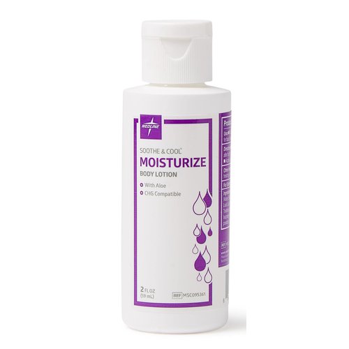 Medline Soothe & Cool Moisturizing Body Lotion, Scented, 2 oz.