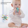 Kaxanpi Baby Sensory Teething Toys, Baby Rattle Chew Montessori Toys for Infant Newborn Boys Girls 0 3 6 9 12 18 Months, Toddler Educational Learning Toy Gift for 1 One Year Old