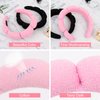 Amariver Spa Headbands for Women Skincare Headband for Washing Face Make Up Headband Face Wash Hair Band Terry Cloth Headband Pink Black Puffy Face Wash Headbands for Women Girls