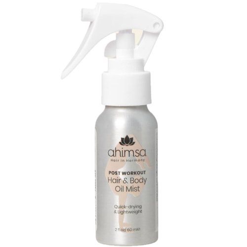 Ahimsa Hair & Body Oil Mist | 8 Essential Oils | Quick Drying | Nourish Hair & Skin | Silicone Free | Add Moisture & Shine | Clean Natural Ingredients | Vegan & Cruelty Free