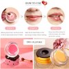 Bee Lip Balm Honey Pot, 2 PCS Strawberry & Honey Hydrating Prevention Dry and Cracked Lip Scrubs Exfoliator, Propolis Moisturizing Lip Sleep Mask Reduces Lip Lines, Lip Exfoliating Honey Bee Lip Mask