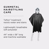 Fromm Professional Client Hair Styling and Hair Cutting Cape, Water and Stain Repellent Coating for Shampoo Bowl and Wet/Dry Cutting, 44" x 58", Gunmetal Grey