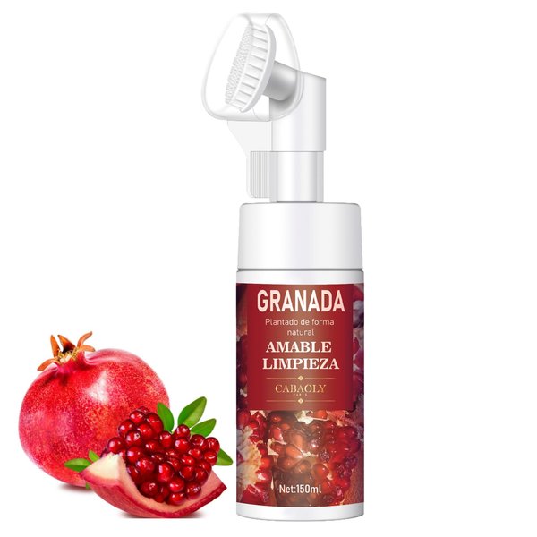 Zegrox Facial Cleanser, Pomegranate face wash with vitamins and antioxidants, Skin Care Face Cleanser for Gentle Cleansing, Moisturizing and Nourishing, 150ml(5.1 fl oz)