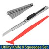 Spanno Vinyl Wrap Tool Kit with Vinyl Squeegee Magnets Holder Vinyl Cutter Edge Trimming Tools for Window Tint Car Flim Installation