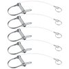HILILON Trailer Coupler Pin 5/16" x 2-3/4"(Wx L) Trailer Pins Prevents Loss with Plastic Coating Tether（11-1/2"）Quick Release Ring Hitch Pin for Farm Trailers Trailer Towing Lawn 5Pcs