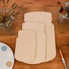 Wooden Mason Jar Cutout 22 x 13-1/2-inch, Pack of 6 Wooden Door Hanger, Wood Cutouts to Paint for Rustic Home Decor, by Woodpeckers
