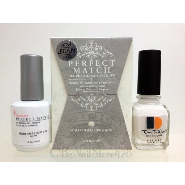 LECHAT Perfect Match Gel Polish & Nail Lacquer Duo PMS35 - Marshmallow Gin