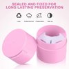 Lurrose Eyelash Glue Storage Container Airtight Lash Glue Storage Container Eyelashes Extension Adhesive Jar Tank Cosmetic Storage Case for Women Girls (Pink)