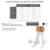 Truform Medical Compression Socks for Men and Women, 8-15 mmHg Crew Length to Mid-Calf, Black, Small