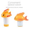 Milliard Floating Chlorine Dispenser for Swimming Pool and Spas - Adjustable Release Chlorine Tab Floater for 1" - 3" Tablets (Goldfish Pool Chlorinator)