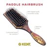 Kent LPB2 8.25" Small Square Paddle Cushioned Wet Dry Pro Hair Brush. Grooming, Detangling, & Smoothing Floral Print. Best Flat Everyday Men Women Brush For Curly, Thick or Thin Hair and Wigs