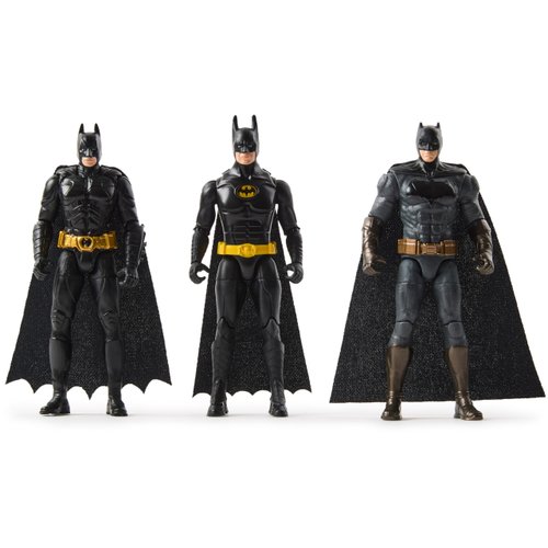 DC Comics, Batman 85th Special Edition Batman Action Figures 3-Pack, 4-inch, 85th Anniversary Collectible Kids Toys for Boys and Girls Ages 3 and Up