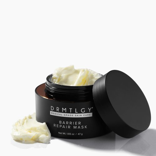 DRMTLGY Barrier Repair Facial Mask - Hydrating Skin Care Face Mask with Hyaluronic Acid, Peptides & Ceramides - Overnight Face Mask