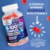 Super B Complex Gummies with Vitamin C & Folic Acid, Extra Strength Vitamin B Gummy Supplement with Niacin, B6, Folic Acid, B12, Biotin, Nature's Energy Immune Support Supplements - 60 Gummies