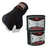 Combat Corner Mexican Pro Boxing Hand Wraps 180" | Boxing MMA Kickboxing Muay Thai Training | Men & Women | Black