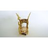 Generic Medium bright gold triangle metal victorian style filigree hair claw clip fine