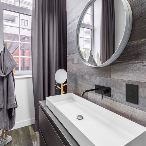 Legrand Adorne AWP2GGR4 2-Gang Graphite Wall Plate, 4 pack