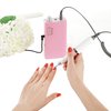 Miss Sweet Portable Nail Drill Machine Rechargeable Electric Nail File for Acrylic (Sweet Pink)