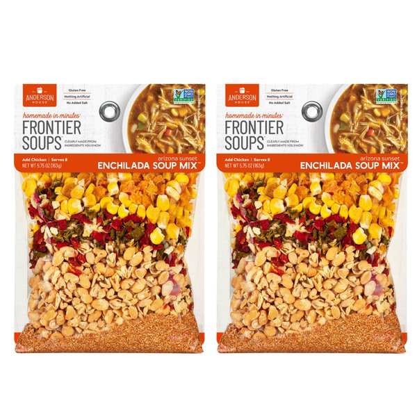 Frontier Soups Homemade In Minutes Arizona Sunset Enchilada Soup Mix - 5.75 Ounce - 2 Pack