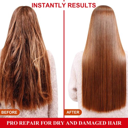 Luxsea Vitamin E Hair Serum Capsules for Split Ends Hair Treatment, Repair Essence for Dry Damaged Hair Care, Healthier Smooth Silky Thicker Hair