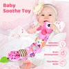Baby Toys for 0-3-6-9-12 Months, Infant Stuffed Animal, Multi-Sensory Plush Toys, Tummy Time Musical Caterpillar Toy for Newborn, Soft Toys with Crinkle, Rattle and Textures, Birthday Gift for Girls