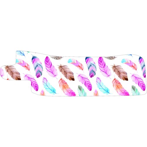 Nasogastric or Oxygen Tube precut Adhesive Tape Watercolour Feather Theme x 10 Pack. (Mix of Left & Right Side)