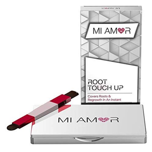 Premium Root Touch Up - Mi Amor - Fast and Grey Hair Root Cover Up - Extend Time Between Salon Trips - Water-resistant Root Cover Up - Black