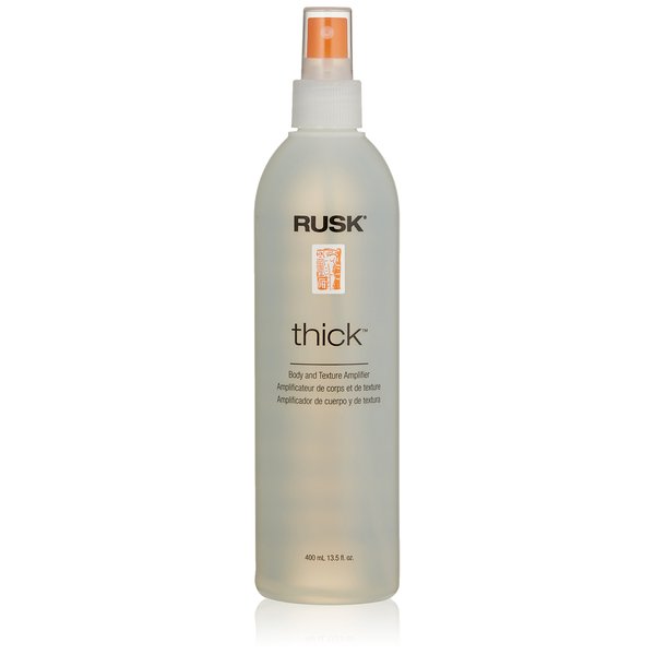RUSK Designer Collection Thick Body and Texture Amplifier, Gives Incredible Body, Creates Texture and Volume, Anyone with Fine, Limp, Lazy Hair, 13.5 Fl Oz