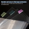 HABGP 16Pcs/2 Set Clear Binder Sheet Protectors for 3 Ring Binder Letter Size, 8 Tab Plastic Binder Dividers with Pockets and Tabs, Page Protectors for 3 Ring Binder 8.5x11