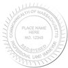 Professional Handheld Massachusetts Land Surveyor Seal, Registered PLS Seal, Ideal for Massachusetts Land Surveyors, Compact Size 1-5/8, Easy-to-Use, Ideal for Official Documentation