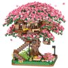 Sepuel Cherry Blossom Tree Building Set,(2008pcs) Flowers Bonsai Tree Mini Blocks Kit for Adult,Japanese Sakura-Tree House Building Blocks Set, Ideas for Girls 8 10 12 14+