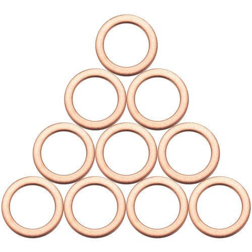 10PCS Oil Drain Plug Washers Fit for MB - Engine Oil Gasket Crush Washers Rings Seals Fit for Benz C E AMG S CL CLA CLK CLS G GL GLA GLC GLK GLE ML SL SLK Sprinter Class, Replace # 007603-014106