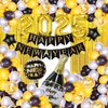 New Years Eve Party Supplies 2025, Happy New Year Decorations 2025 Kit New Years Decorations Happy New Year Balloons 2025 NYE Party Kit with 2025 Balloon Happy New Year Banner Fringe Curtains Backdrop