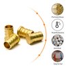 10pcs/25pcs PEX Barb Plug End Cap, 1/2" PEX Caps/ 3/4" PEX Caps, PEX Barb Plug End Cap, Brass PEX Barb Plug End Cap Pipe Fitting (1/2", 10pcs)